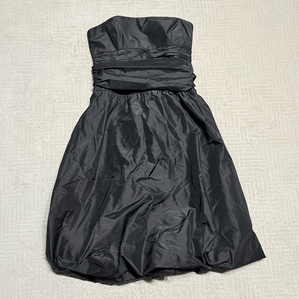 BCBG MaxAzria Black Silk Sleeveless Bubble Dress Prom Cocktail Bridesmaid dress